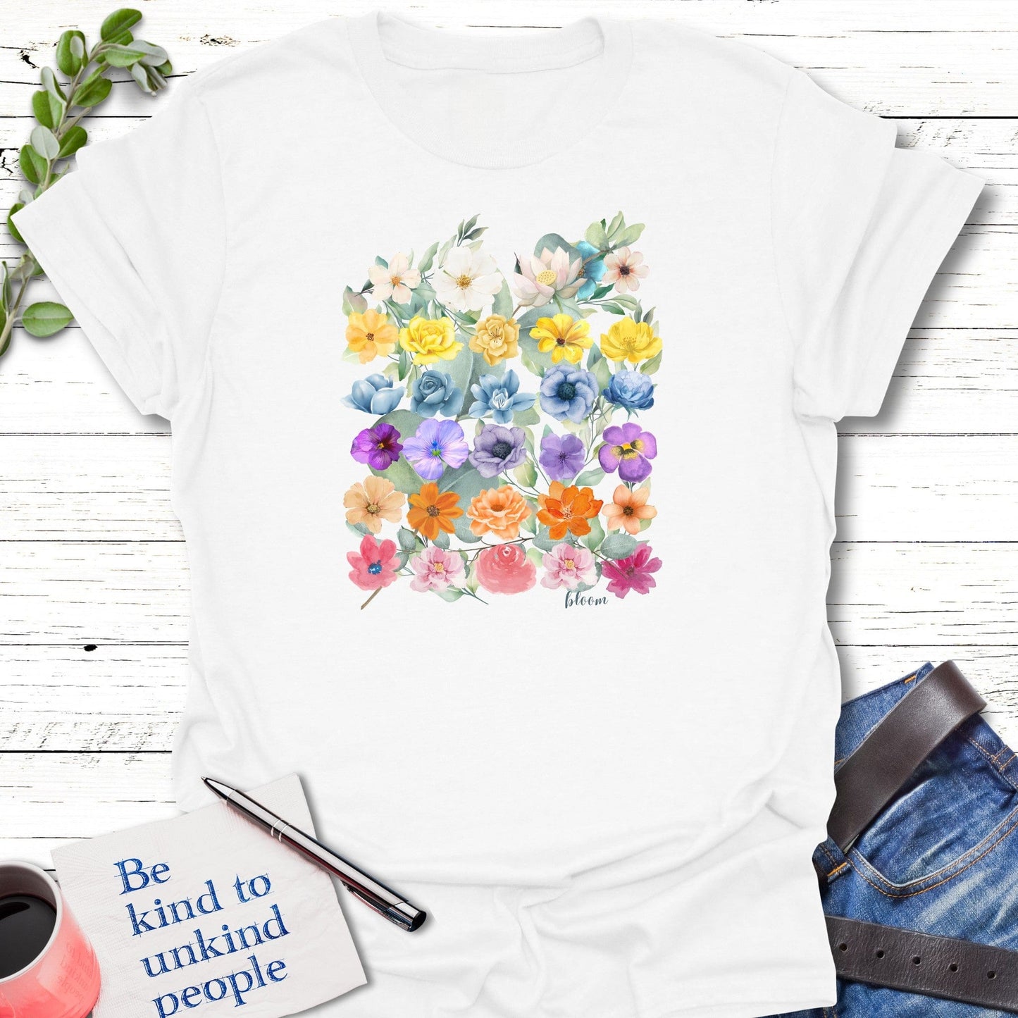 T-Shirt White / S Infinite Bloom T-Shirt Echo Kindness Printify