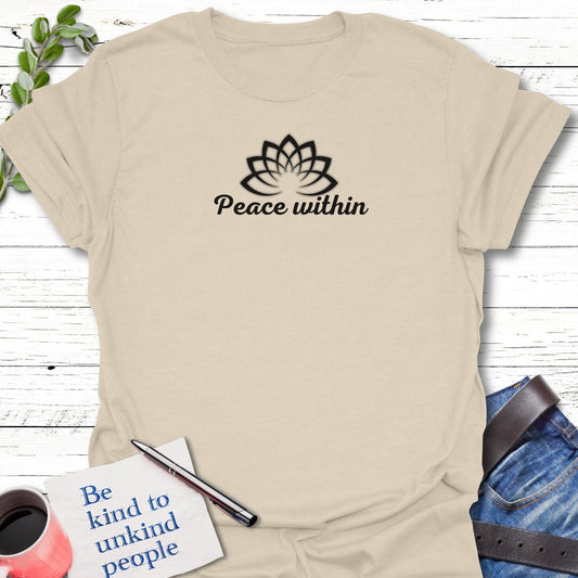 T-Shirt Natural / S Inner Bloom T-Shirt Echo Kindness Printify