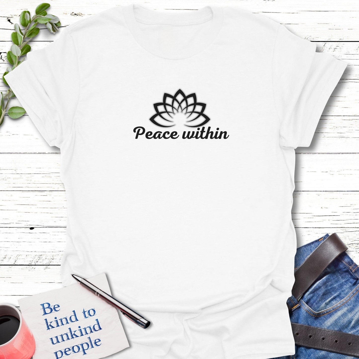 T-Shirt White / S Inner Bloom T-Shirt Echo Kindness Printify