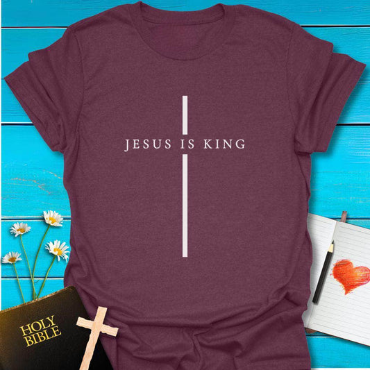 T-Shirt Maroon / S Jesus is King T-Shirt Echo Kindness