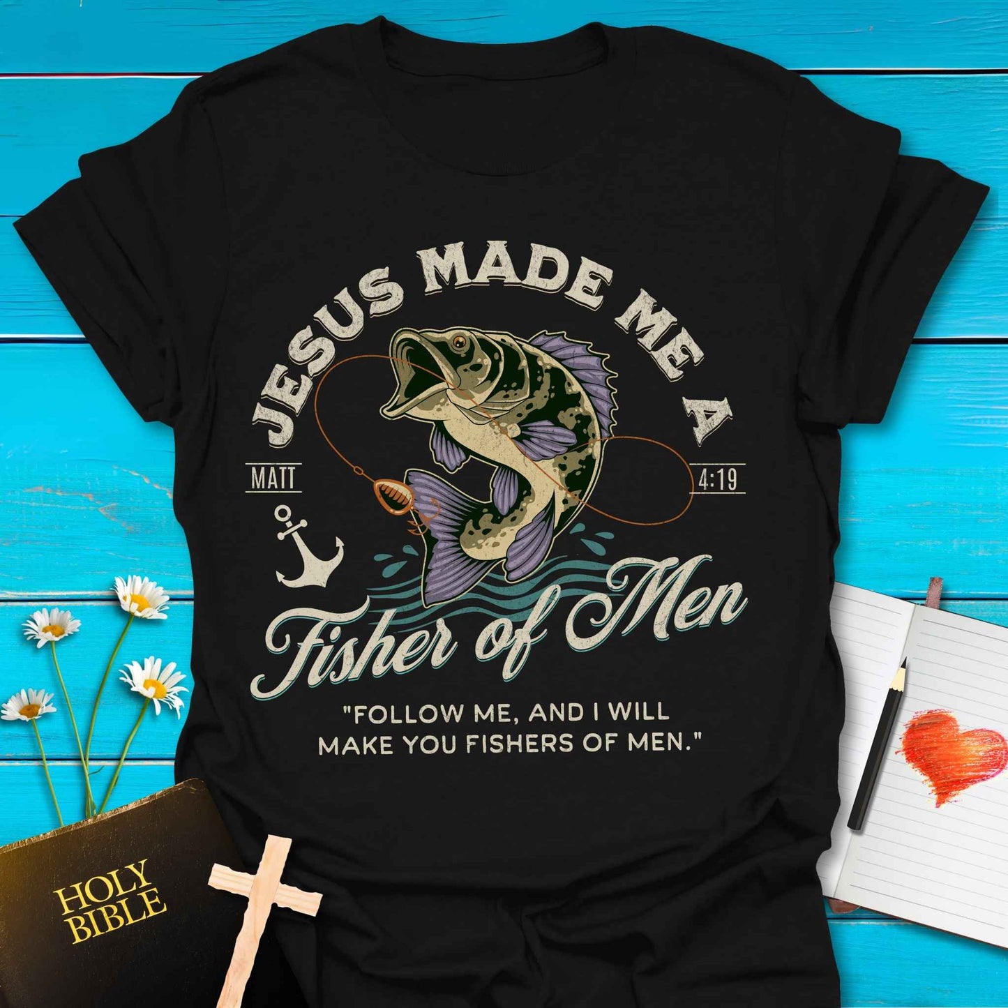T-Shirt Black / S Jesus Made Me T-Shirt Echo Kindness Printify