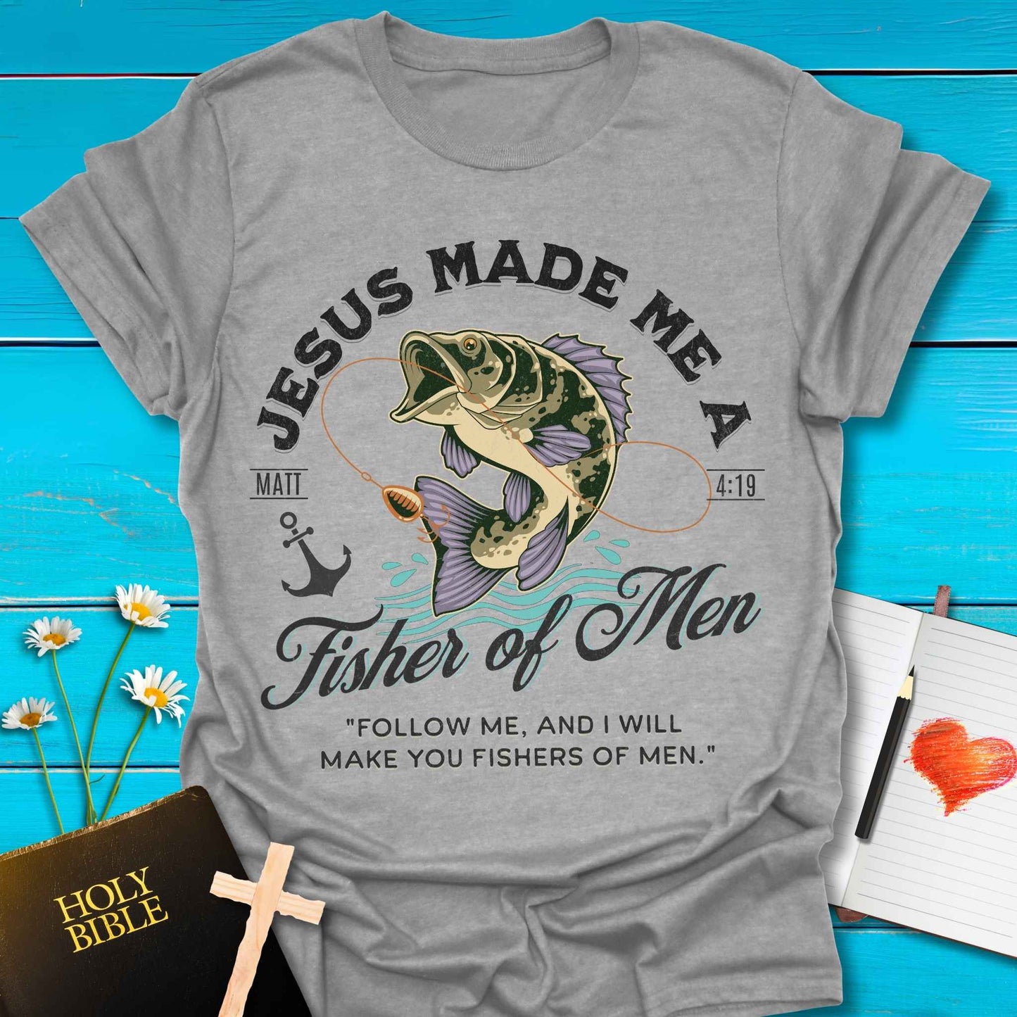 T-Shirt Sport Grey / S Jesus Made Me T-Shirt Echo Kindness Printify