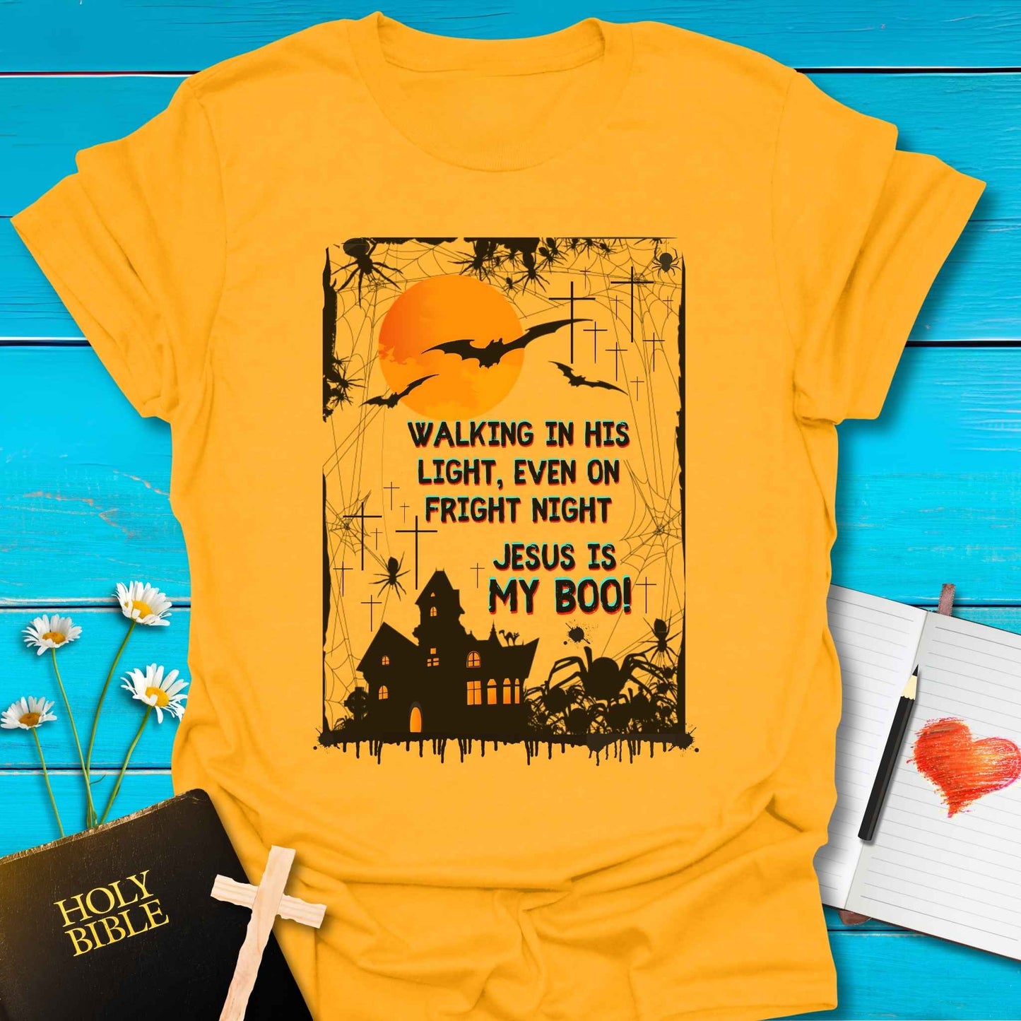 T-Shirt Gold / S Jesus My Boo T-Shirt Echo Kindness Printify