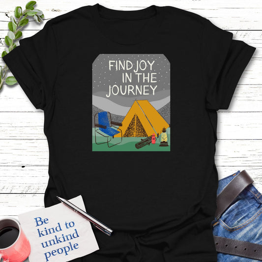 T-Shirt Black / S Joyous Traveler T-Shirt Echo Kindness Printify