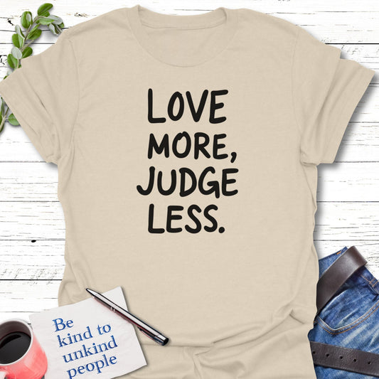 T-Shirt Natural / S Judge Less T-Shirt Echo Kindness Printify
