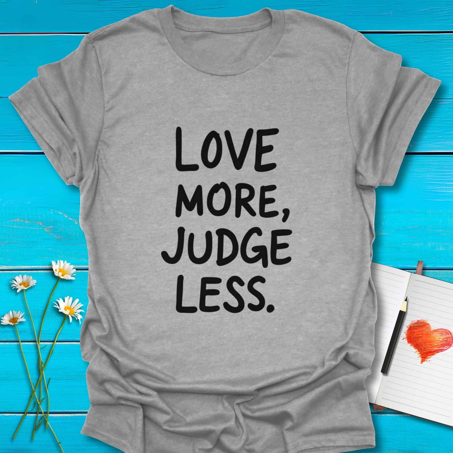 T-Shirt Sport Grey / S Judge Less T-Shirt Echo Kindness Printify