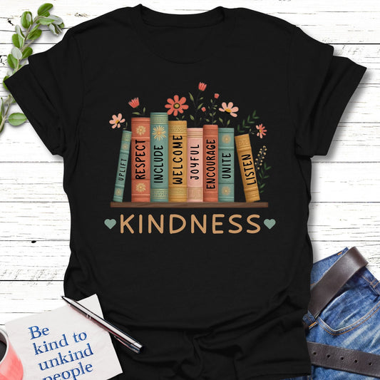T-Shirt Black / S Kind Knowledge T-Shirt Echo Kindness Printify