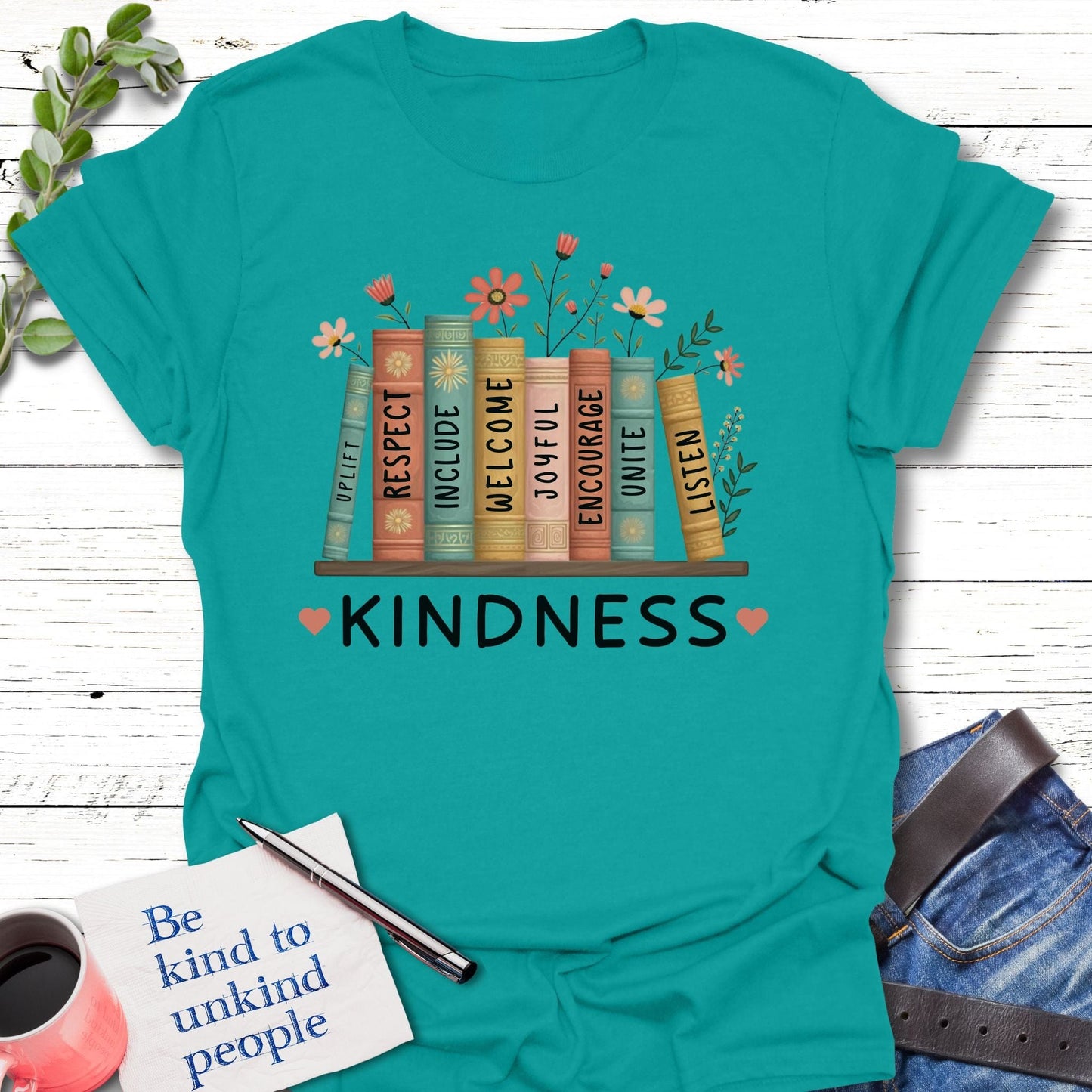 T-Shirt Jade Dome / S Kind Knowledge T-Shirt Echo Kindness Printify