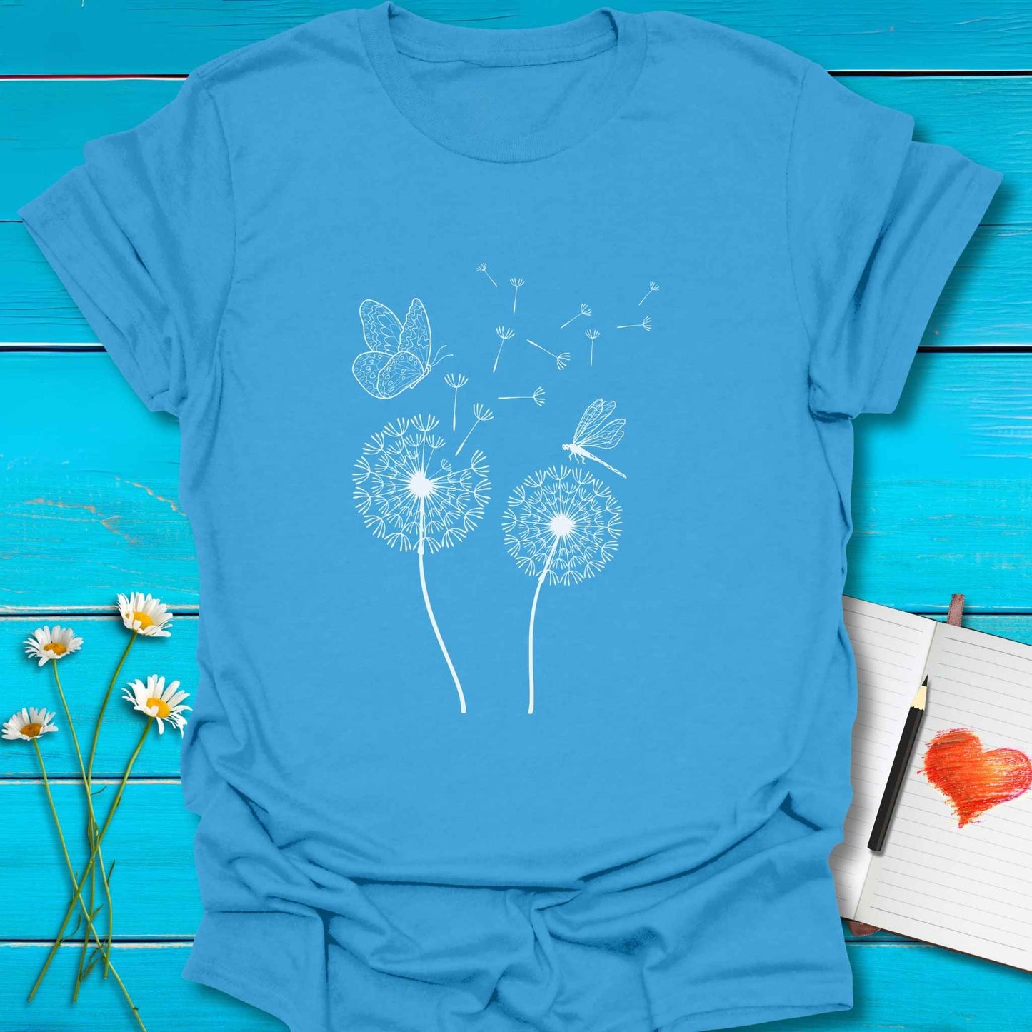 T-Shirt Iris / S Kindness Floats Far T-Shirt Echo Kindness Printify