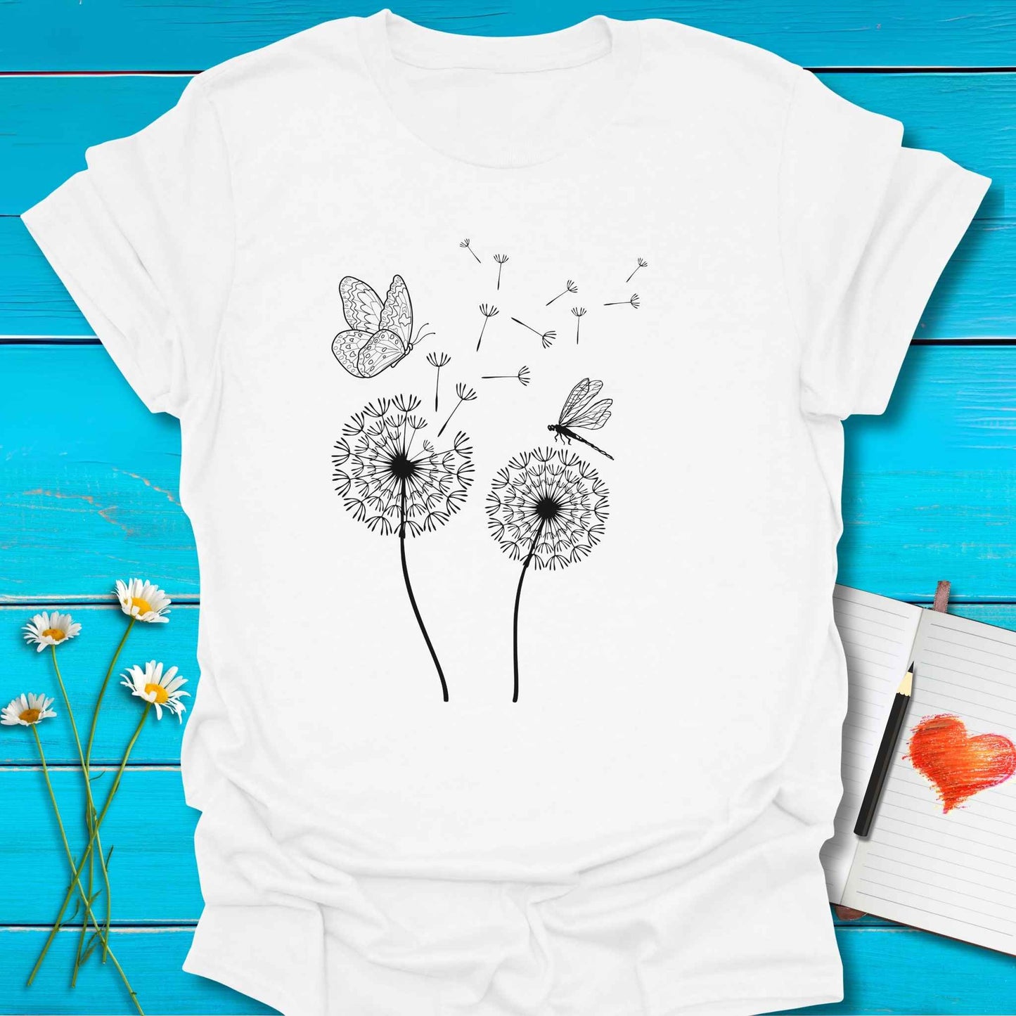 T-Shirt White / S Kindness Floats Far T-Shirt Echo Kindness Printify