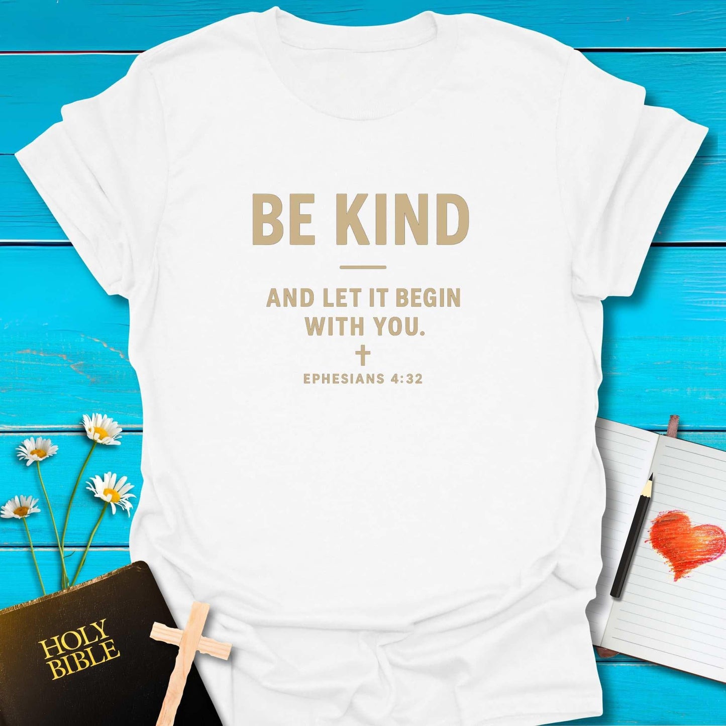 T-Shirt White / S Let it Begin T-Shirt Echo Kindness Printify