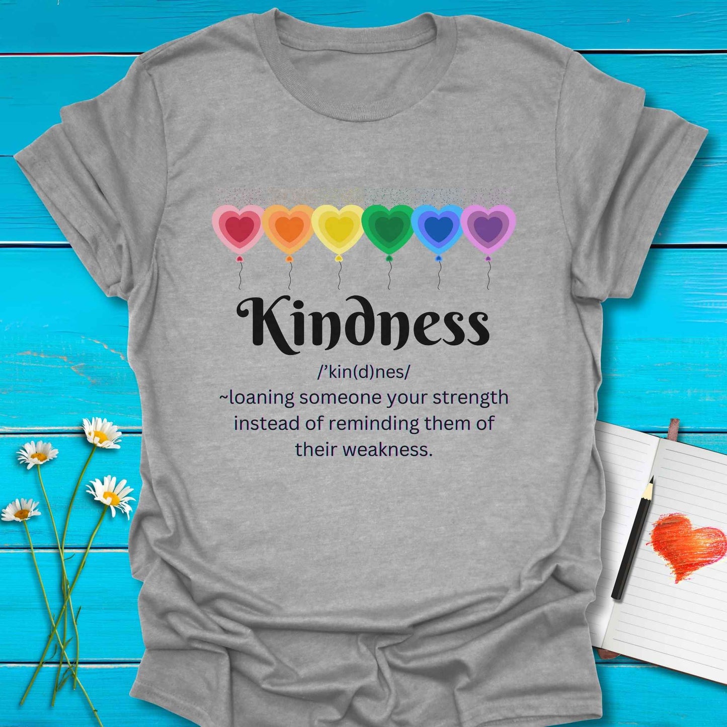 T-Shirt Sport Grey / S Loaning Strength T-Shirt Echo Kindness Printify