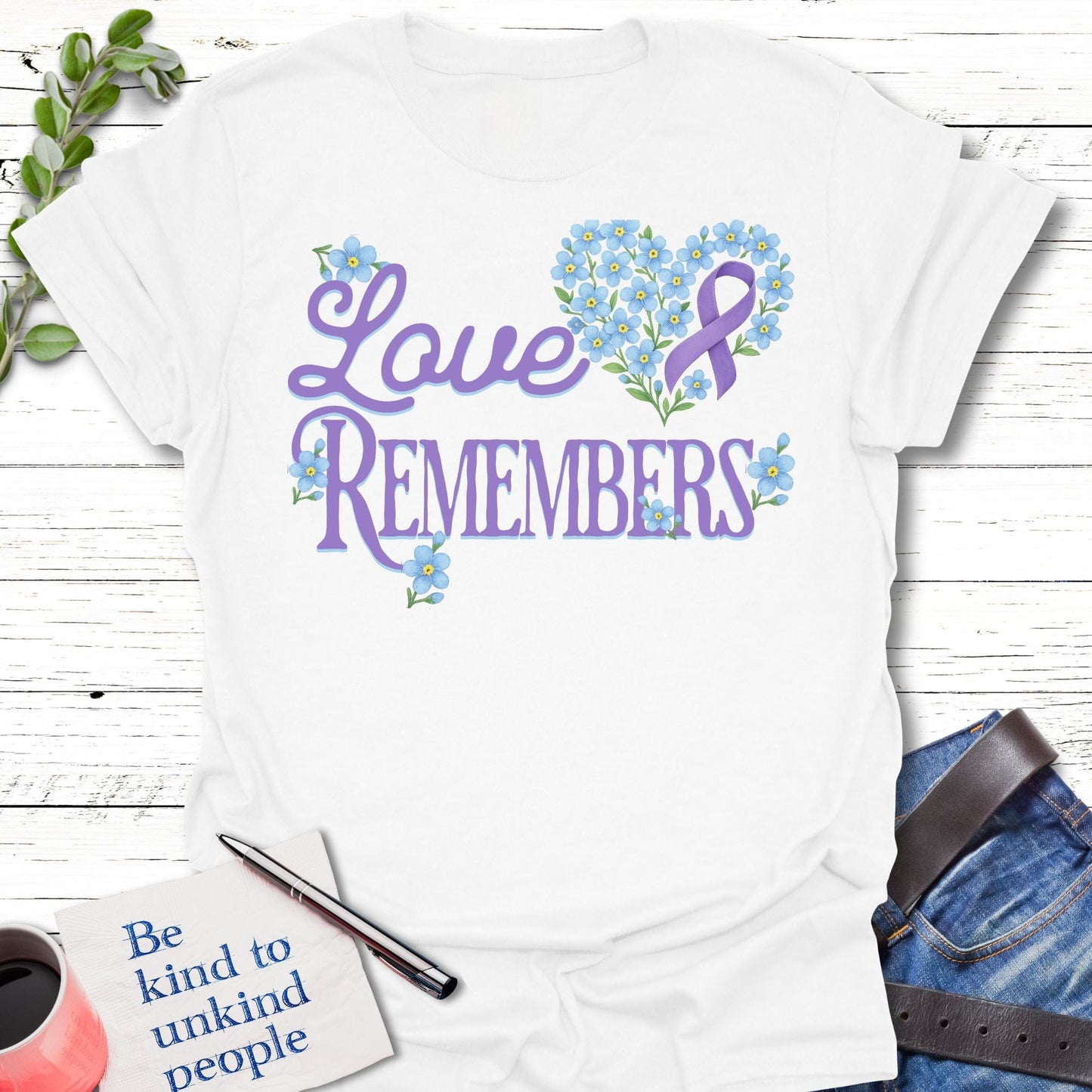 T-Shirt White / S Love Remembers T-Shirt Echo Kindness Printify