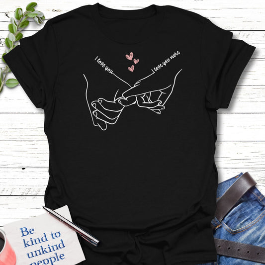 T-Shirt Black / S Love U More T-Shirt Echo Kindness Printify