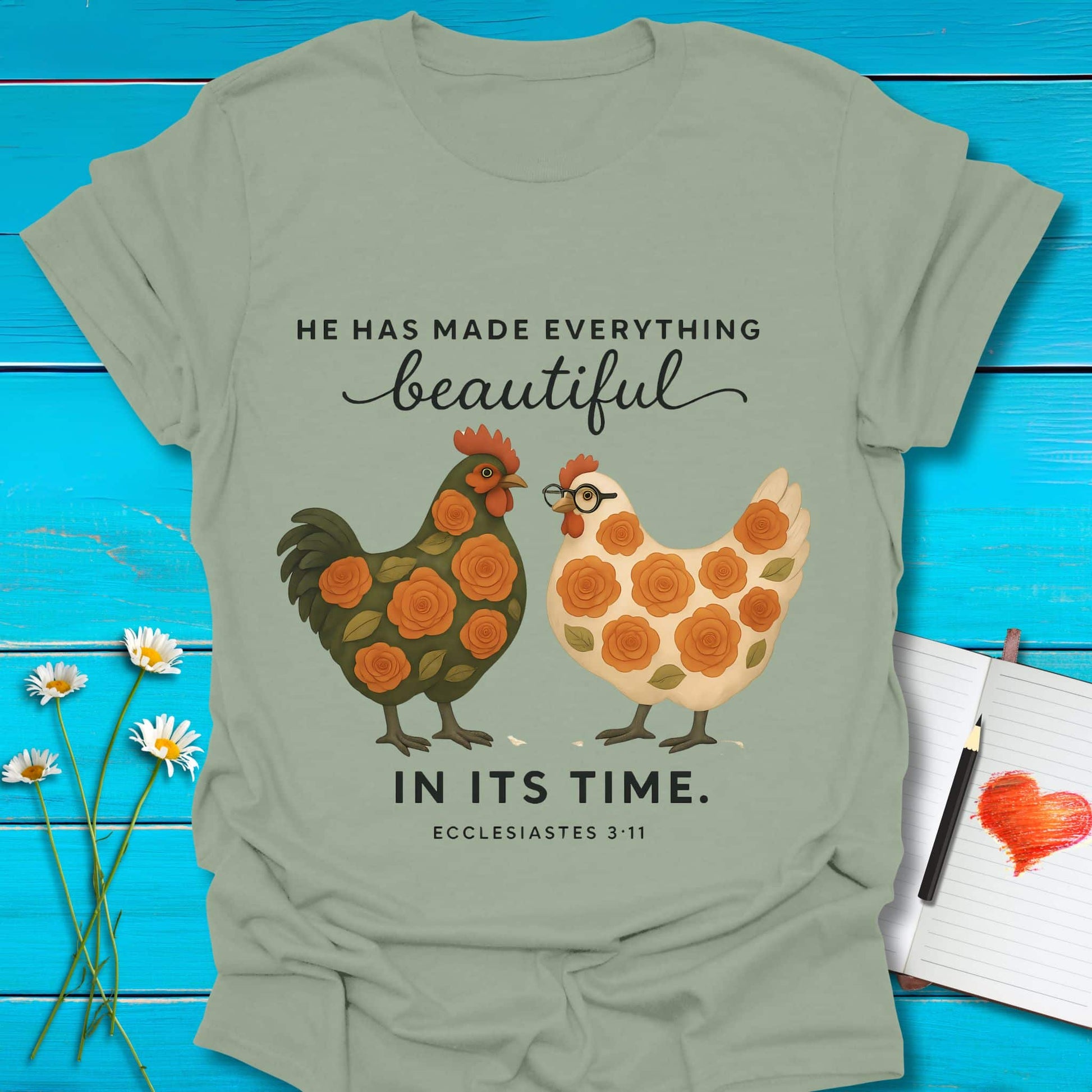 T-Shirt Sage / S Made Beautiful T-Shirt Echo Kindness Printify