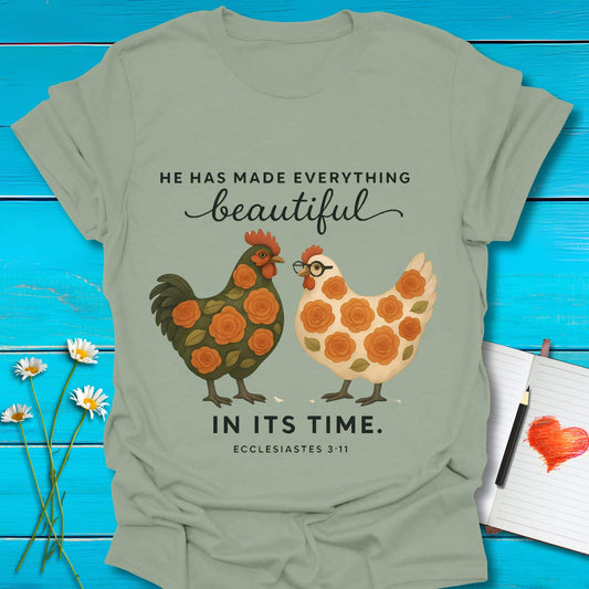 T-Shirt Sage / S Made Beautiful T-Shirt Echo Kindness Printify