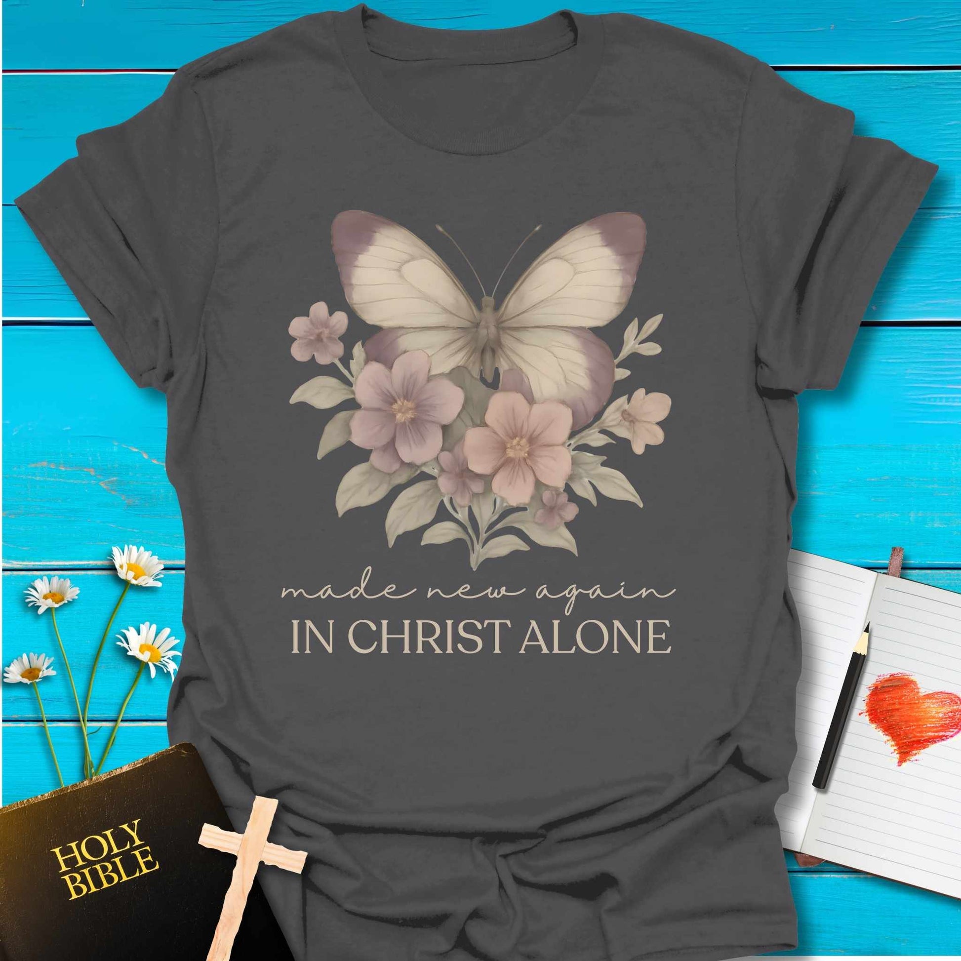 T-Shirt Charcoal / S Made New Again T-Shirt Echo Kindness Printify