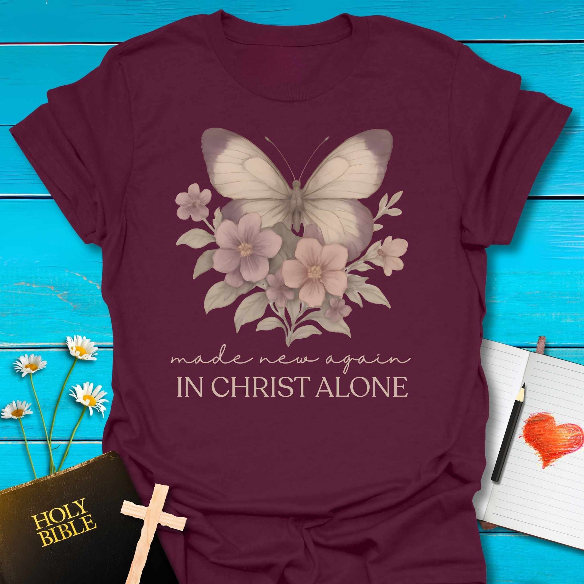 T-Shirt Maroon / S Made New Again T-Shirt Echo Kindness Printify