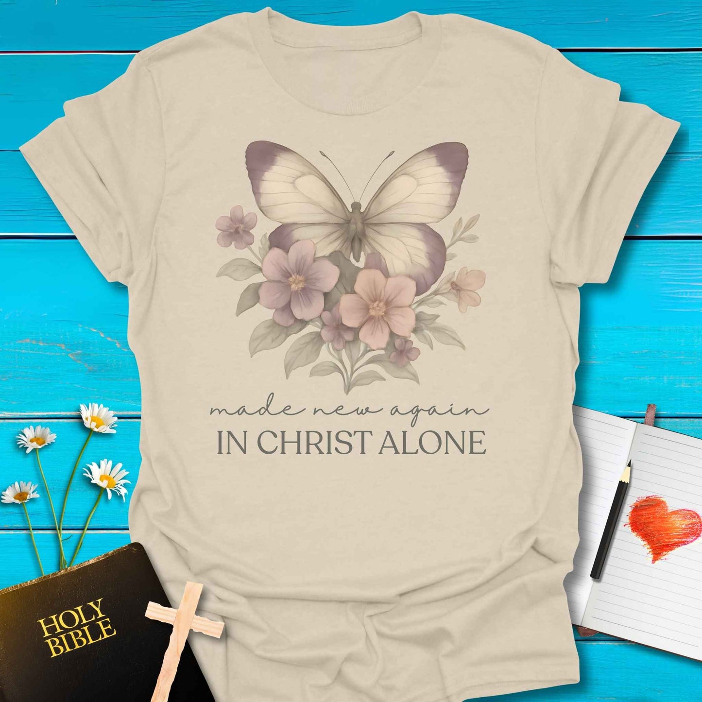 T-Shirt Natural / S Made New Again T-Shirt Echo Kindness Printify