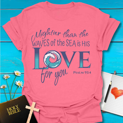 T-Shirt Coral Silk / S Mightier Than the Waves T-Shirt Echo Kindness Printify