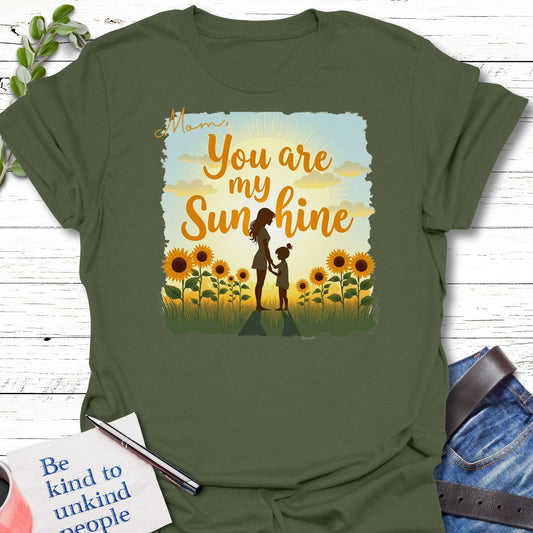 T-Shirt Military Green / S Mommy Sunshine T-Shirt Echo Kindness Printify