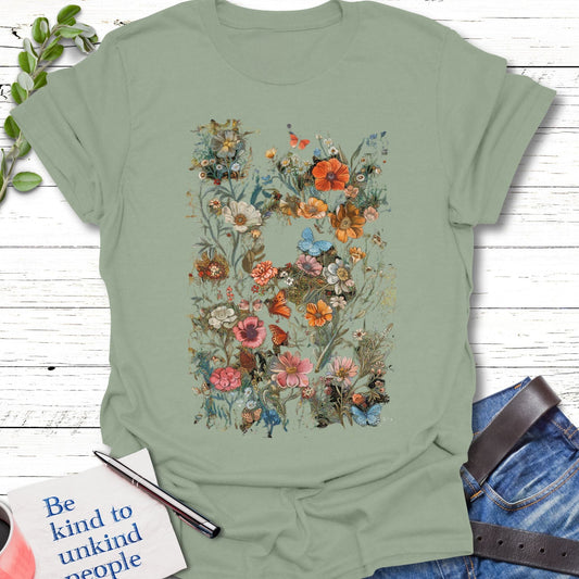 T-Shirt Sage / S Nature's Embrace T-Shirt Echo Kindness Printify