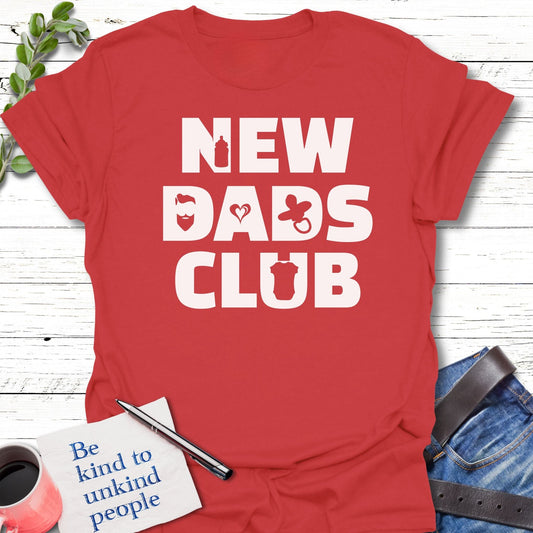 T-Shirt Red / S New Dad Mode T-Shirt Echo Kindness Printify