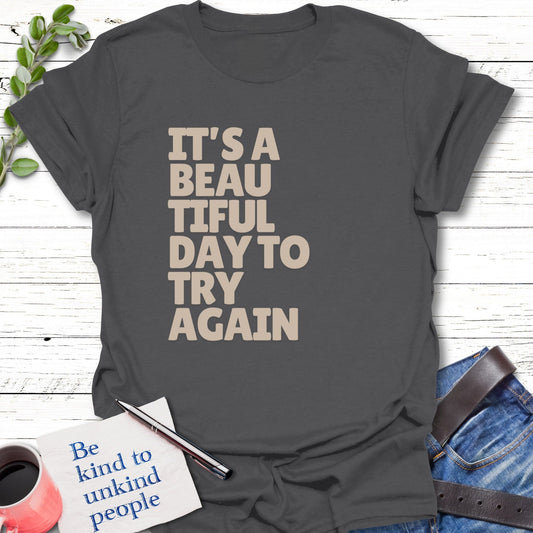 T-Shirt Charcoal / S New Day to Thrive T-Shirt Echo Kindness Printify