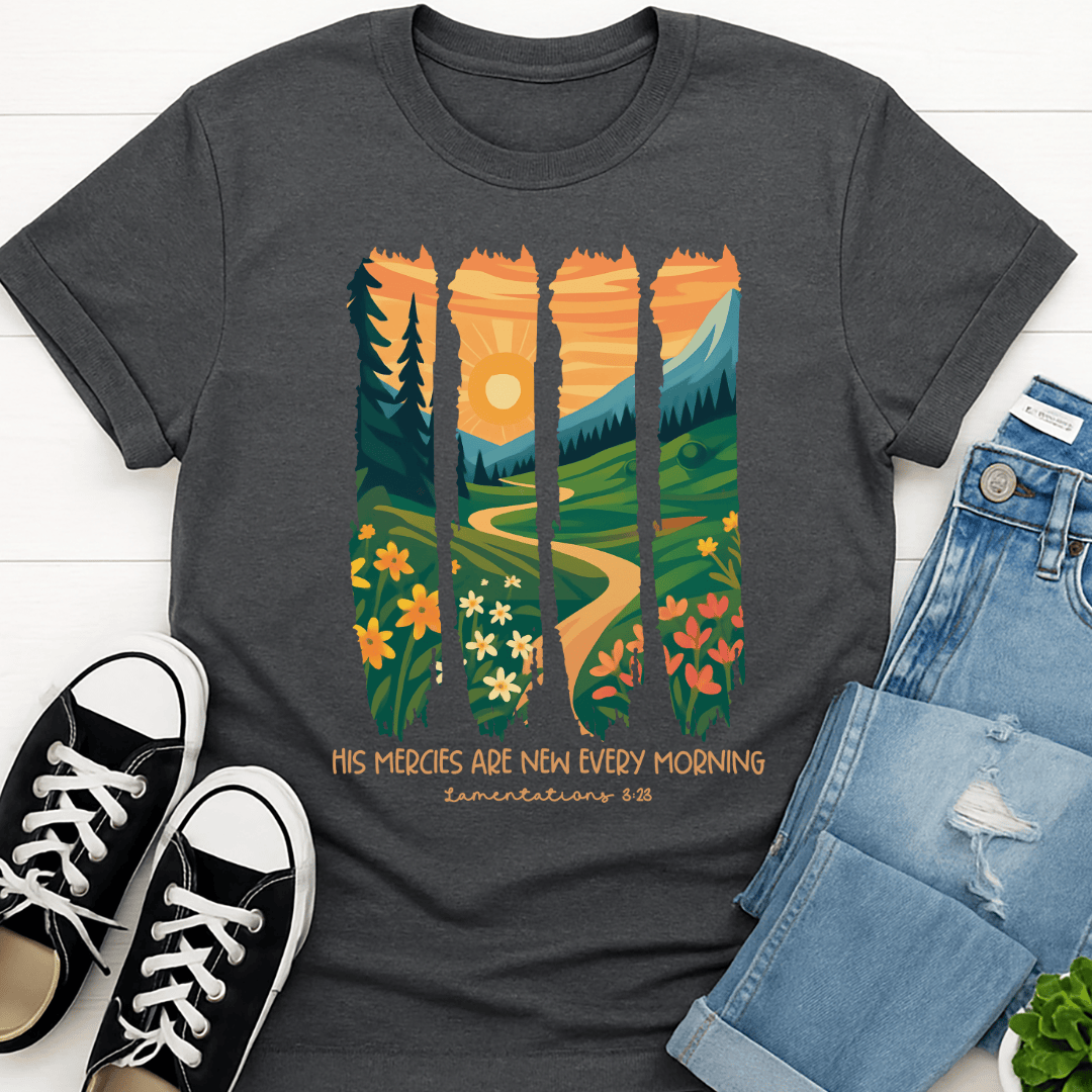 T-Shirt Graphite Heather / S New Every Morning T-Shirt Echo Kindness