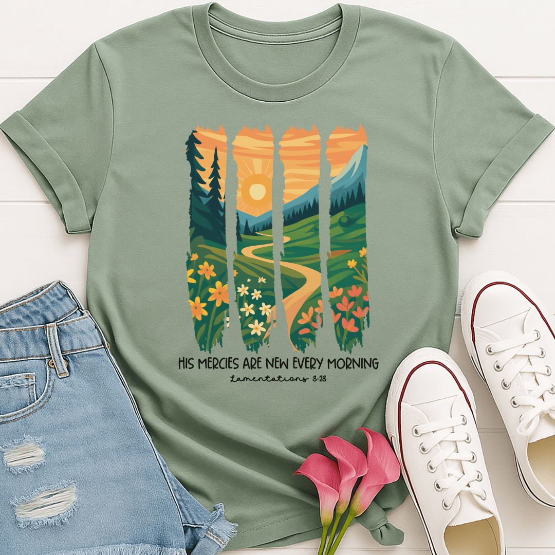 T-Shirt Sage / S New Every Morning T-Shirt Echo Kindness