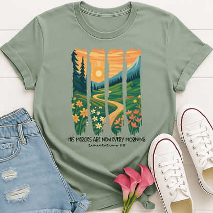 T-Shirt Sage / S New Every Morning T-Shirt Echo Kindness