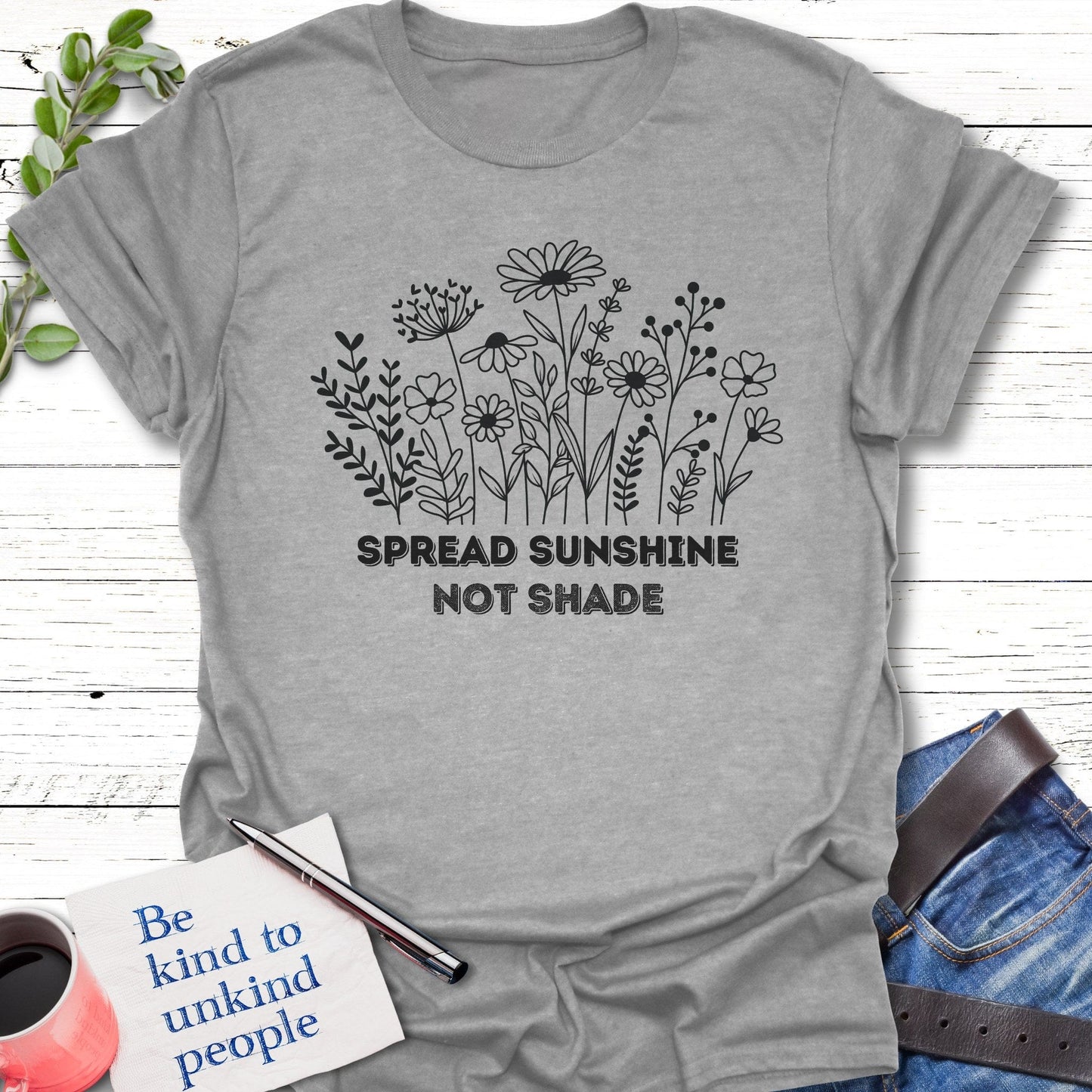T-Shirt Sport Grey / S Not Shade T-Shirt Echo Kindness Printify