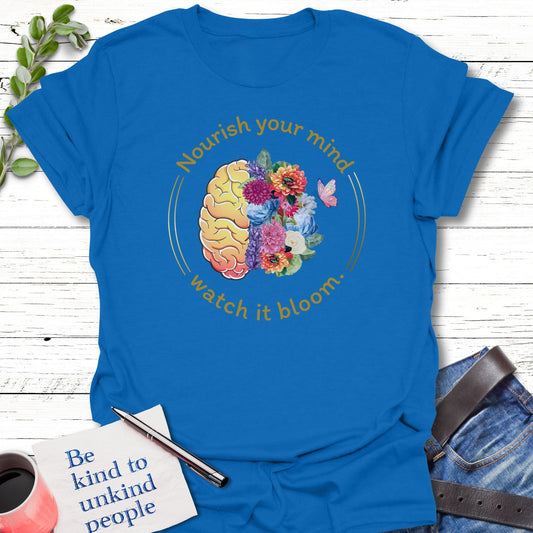 T-Shirt Royal / S Nourishing Bloom T-Shirt Echo Kindness Printify