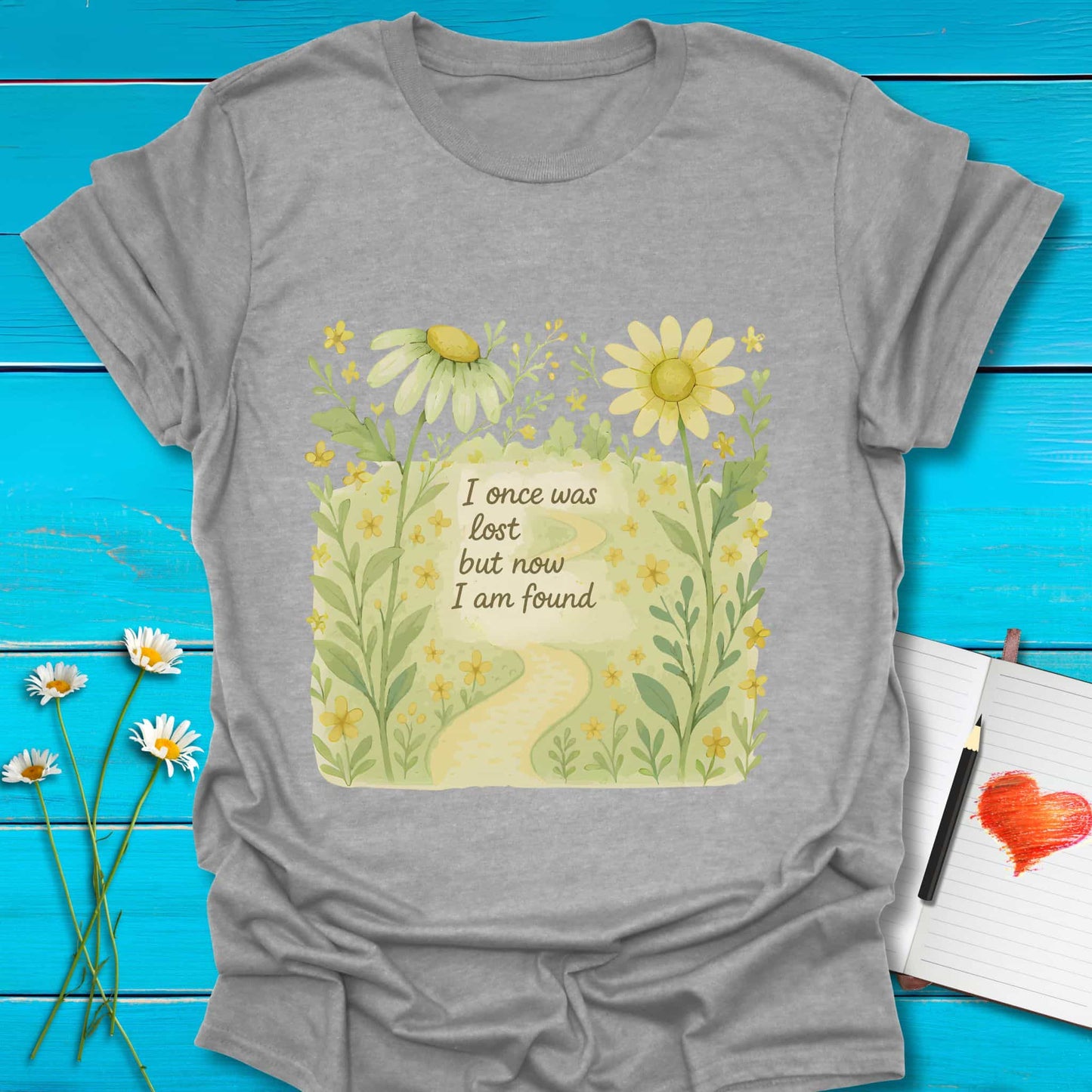 T-Shirt Sport Grey / S Now Found T-Shirt Echo Kindness Printify