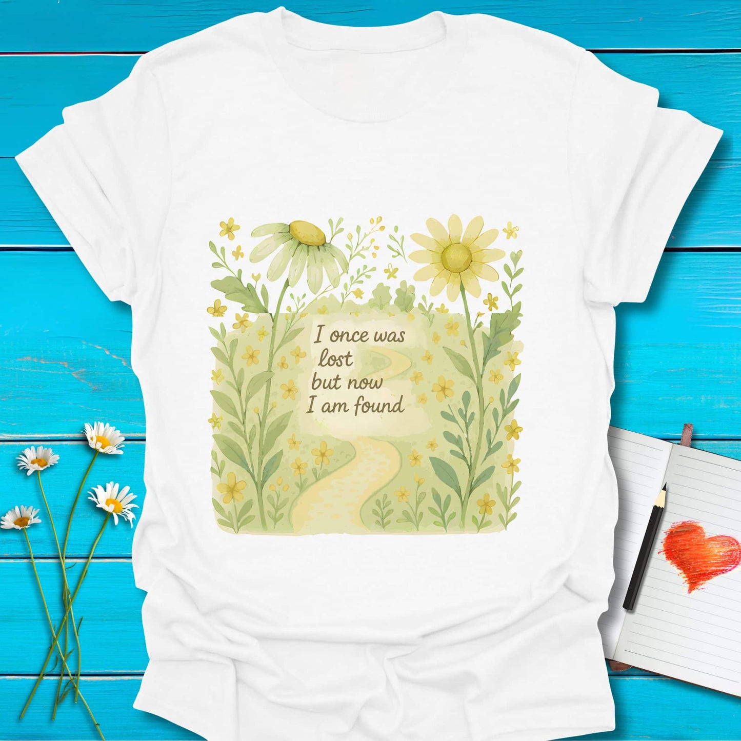 T-Shirt White / S Now Found T-Shirt Echo Kindness Printify