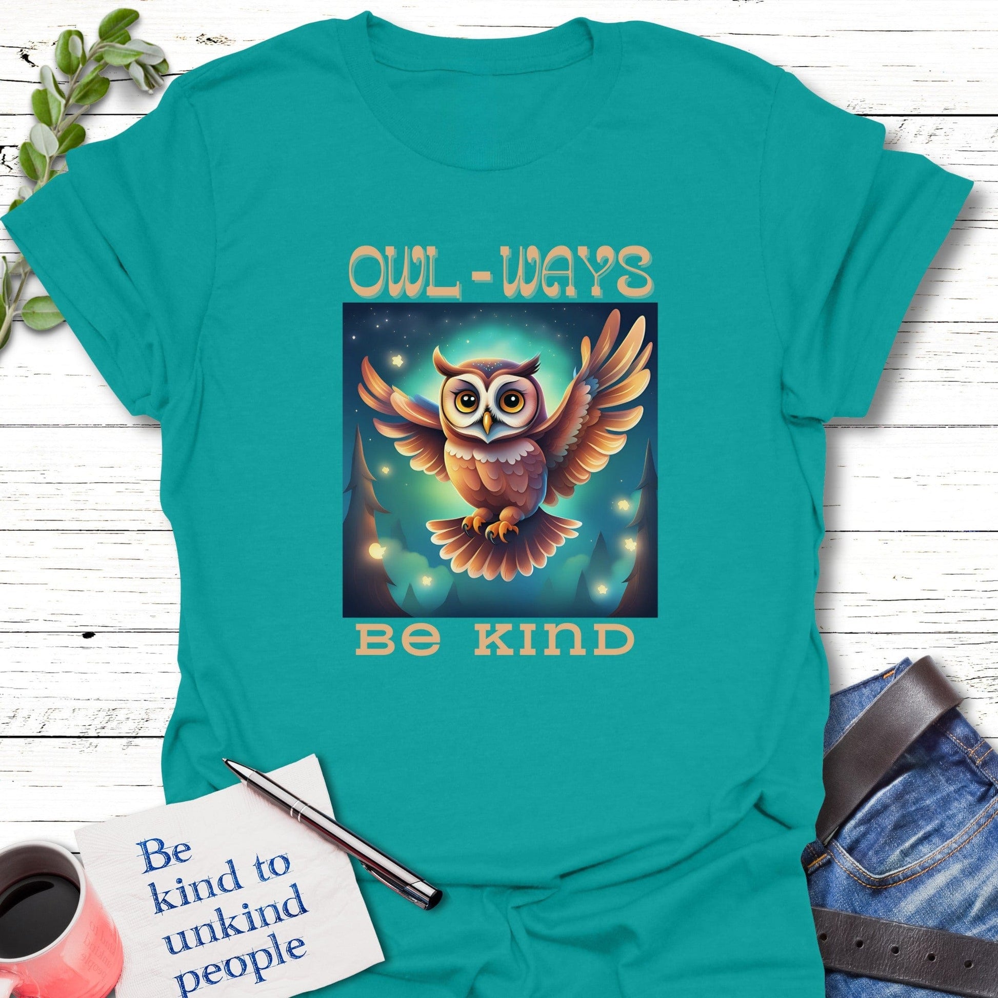 T-Shirt Jade Dome / S Owl-Ways T-Shirt Echo Kindness Printify