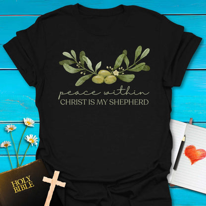 T-Shirt Black / S Peace Within Olive Branch T-Shirt Echo Kindness Printify