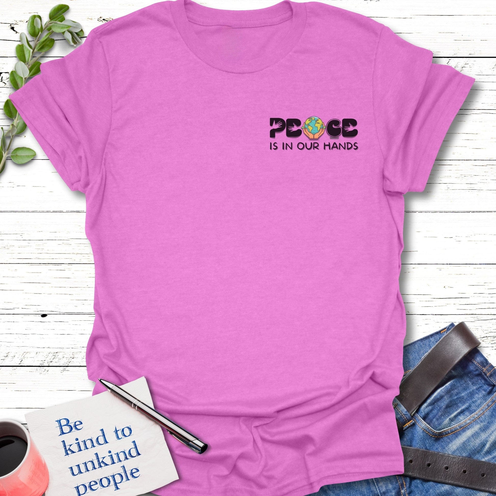 T-Shirt Peaceful hands T-Shirt Echo Kindness Printify