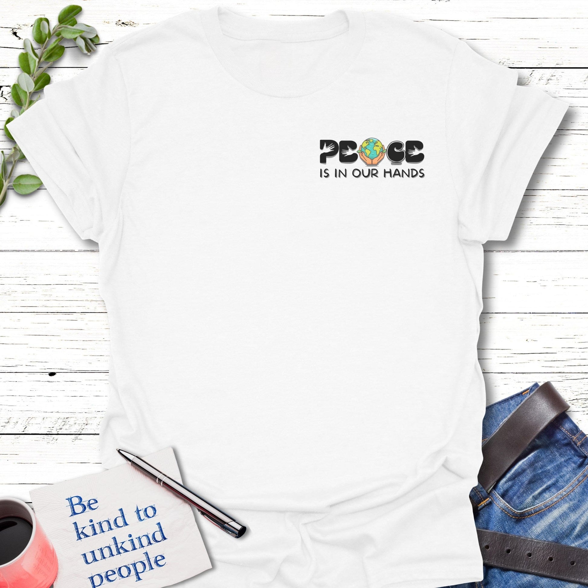 T-Shirt Peaceful hands T-Shirt Echo Kindness Printify
