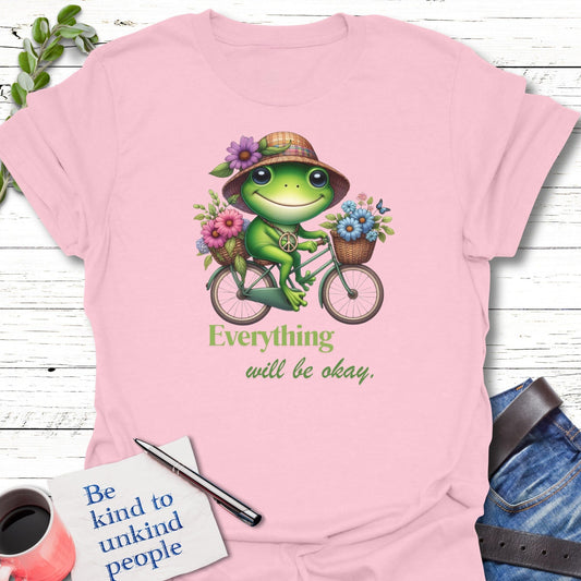 T-Shirt Light Pink / S Pedal Positivity T-Shirt Echo Kindness Printify