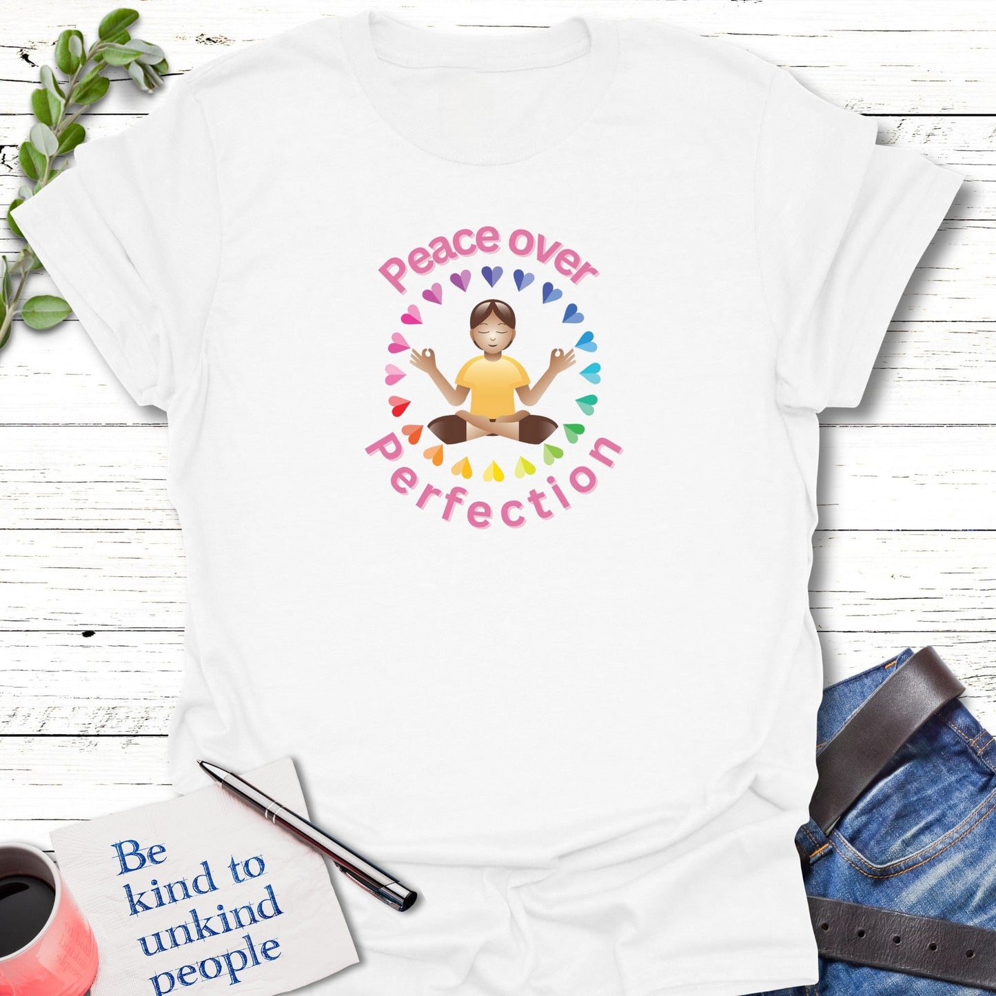 T-Shirt White / S Perfect Zen T-Shirt Echo Kindness Printify