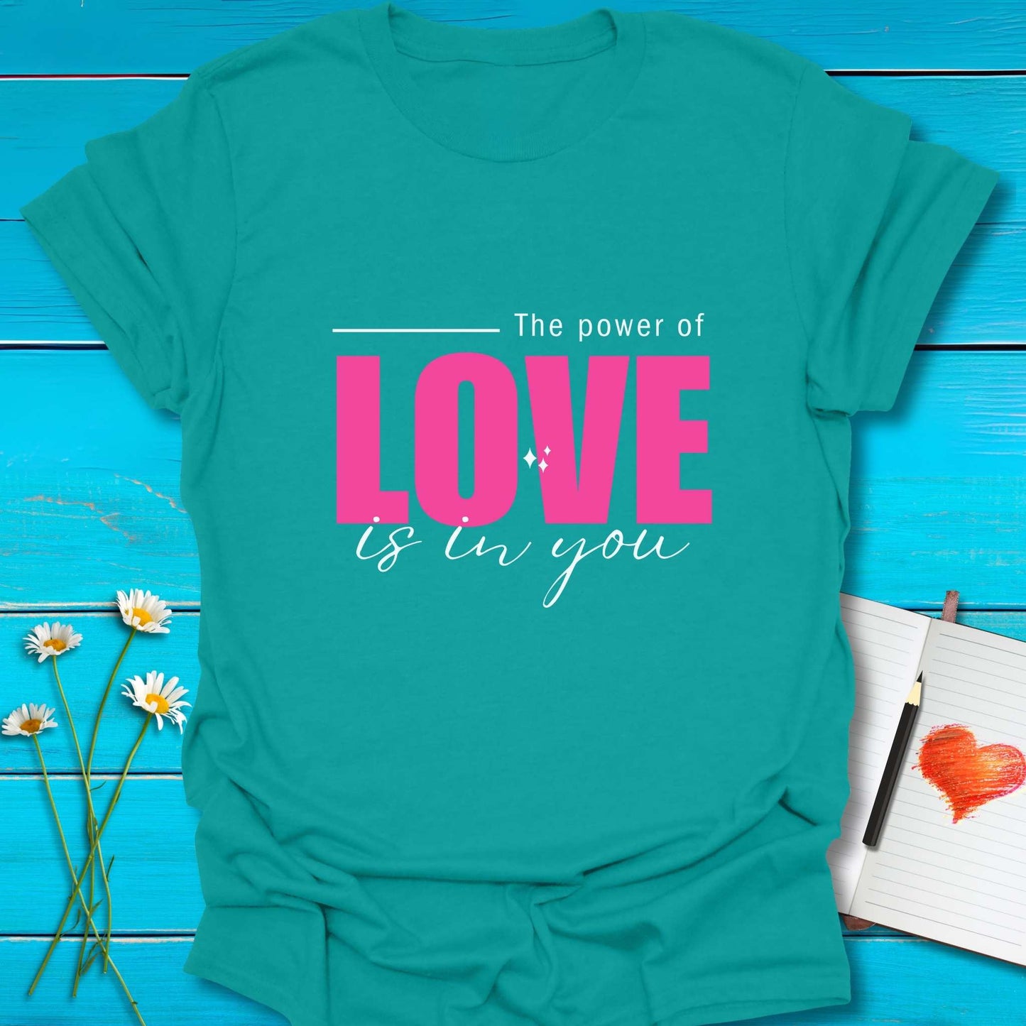 T-Shirt Jade Dome / S Power of Love T-Shirt Echo Kindness Printify