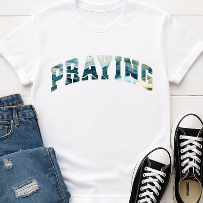 T-Shirt White / S Praying T-Shirt Echo Kindness