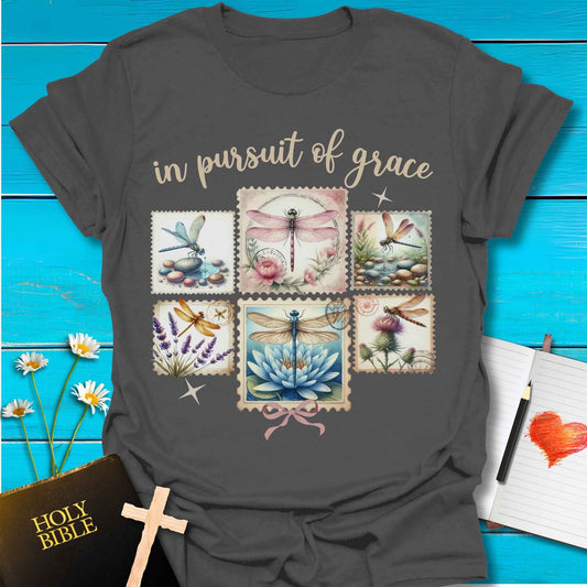 T-Shirt Charcoal / S Pursuit of Grace T-Shirt Echo Kindness Printify
