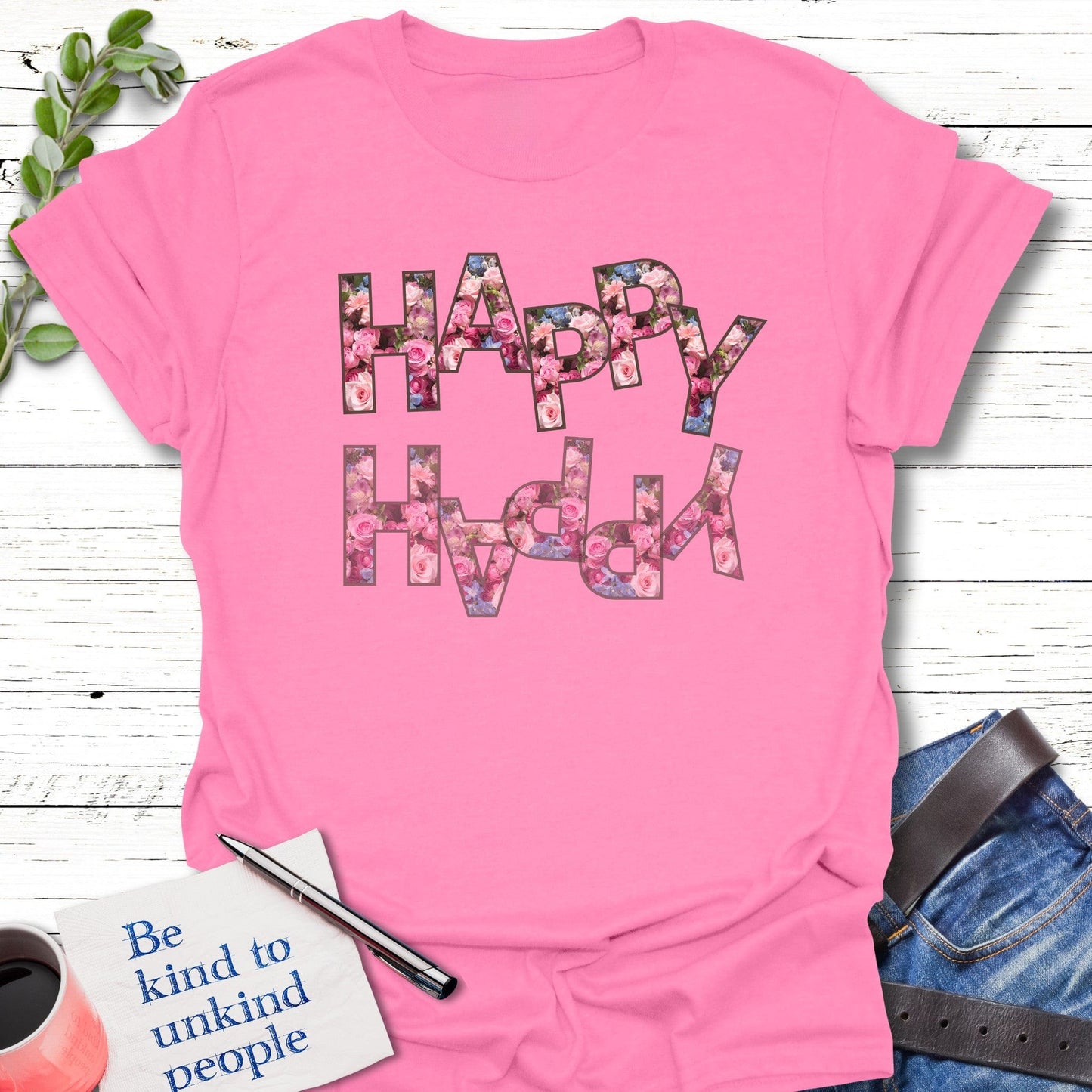 T-Shirt Azalea / S Reflect Happy T-Shirt Echo Kindness Printify