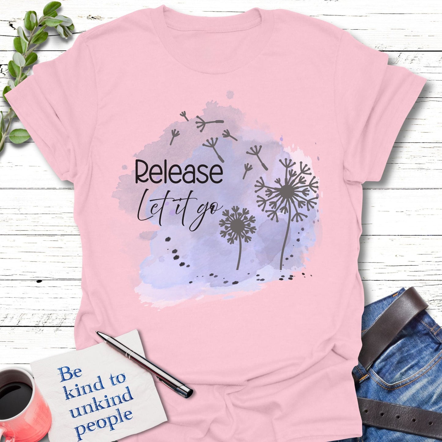 T-Shirt Light Pink / S Release T-Shirt Echo Kindness Printify