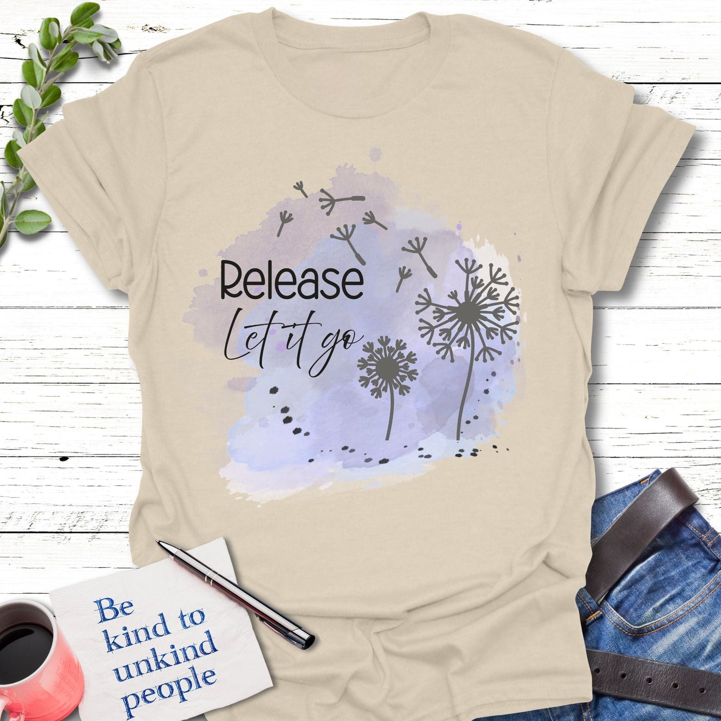 T-Shirt Natural / S Release T-Shirt Echo Kindness Printify