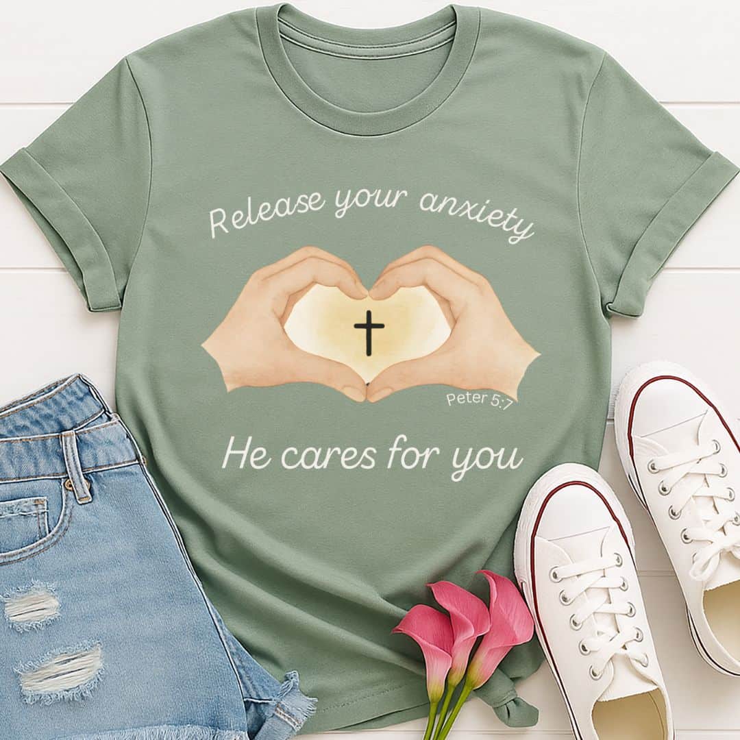 T-Shirt Sage / S Release Your Anxiety T-Shirt Echo Kindness