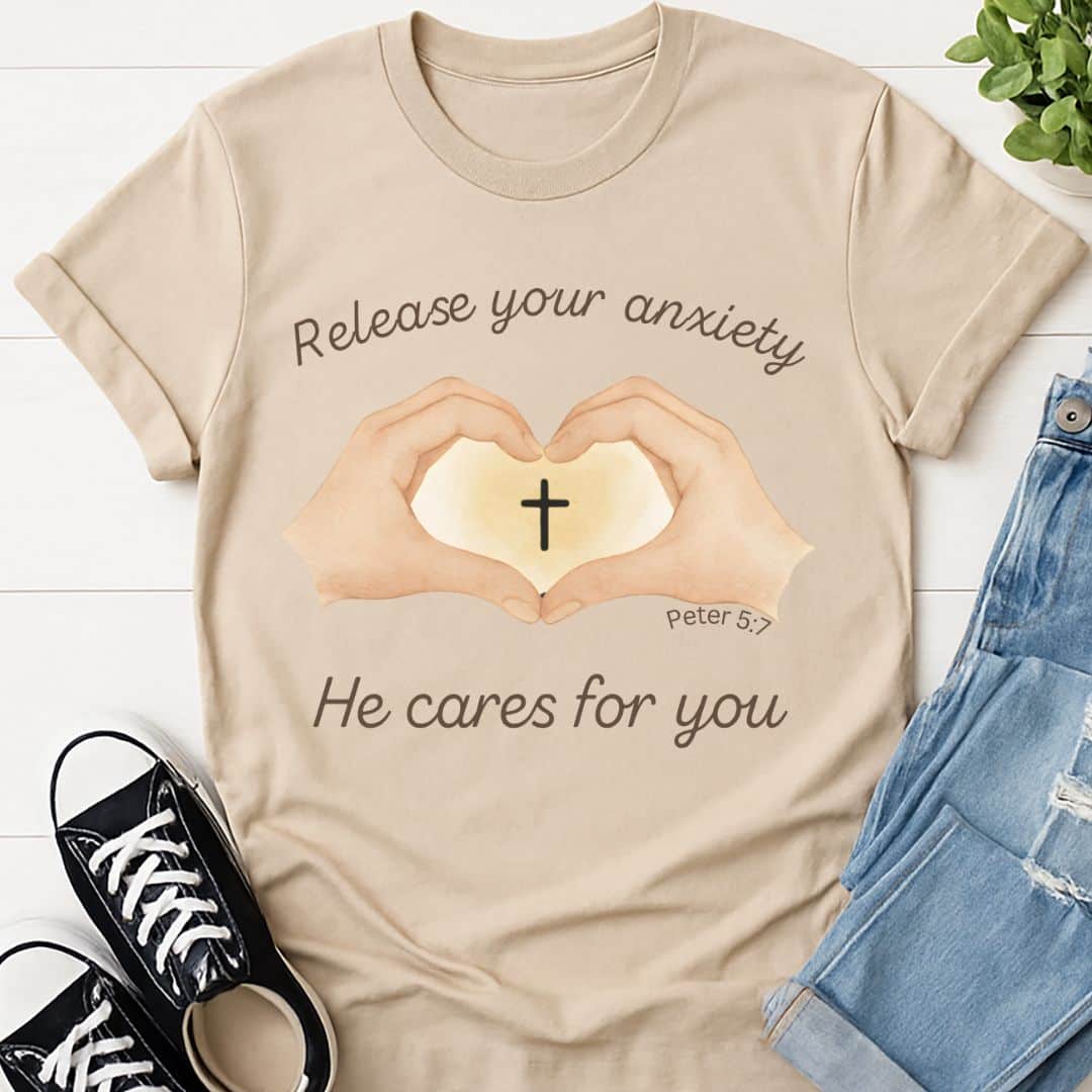 T-Shirt Sand / S Release Your Anxiety T-Shirt Echo Kindness