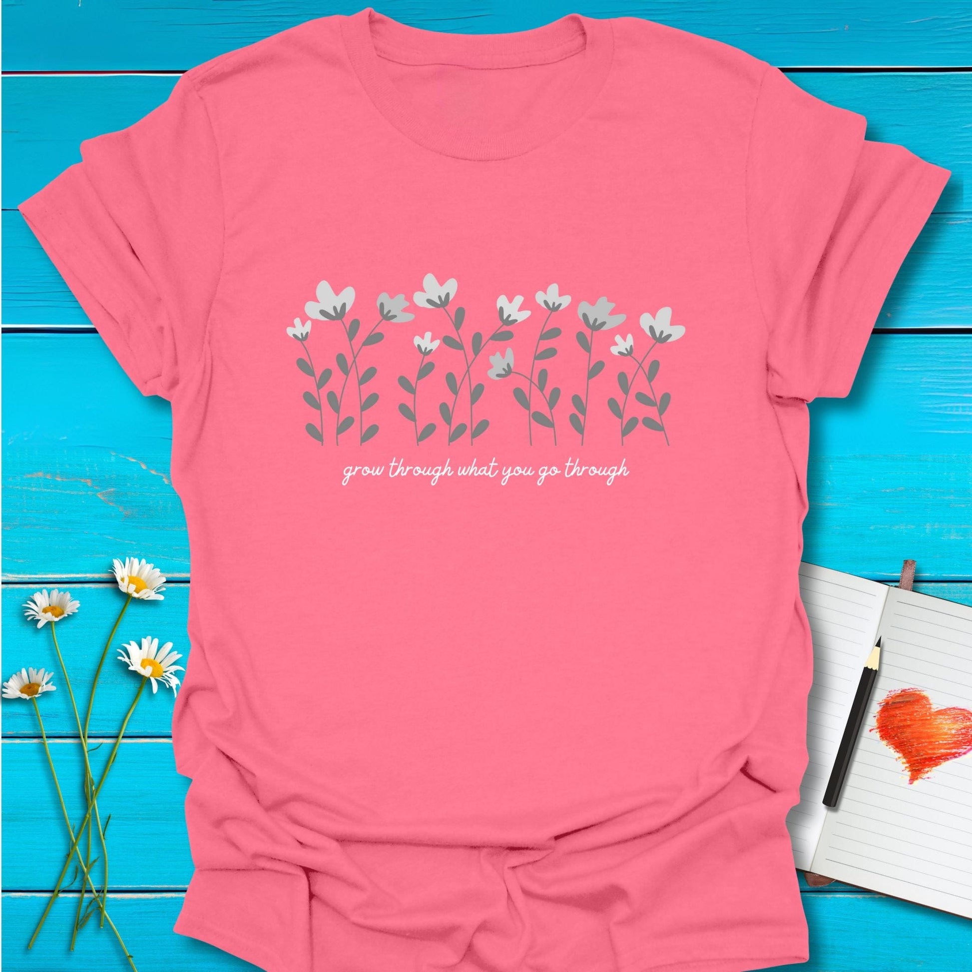 T-Shirt Coral Silk / S Rise and Thrive T-Shirt Echo Kindness Printify